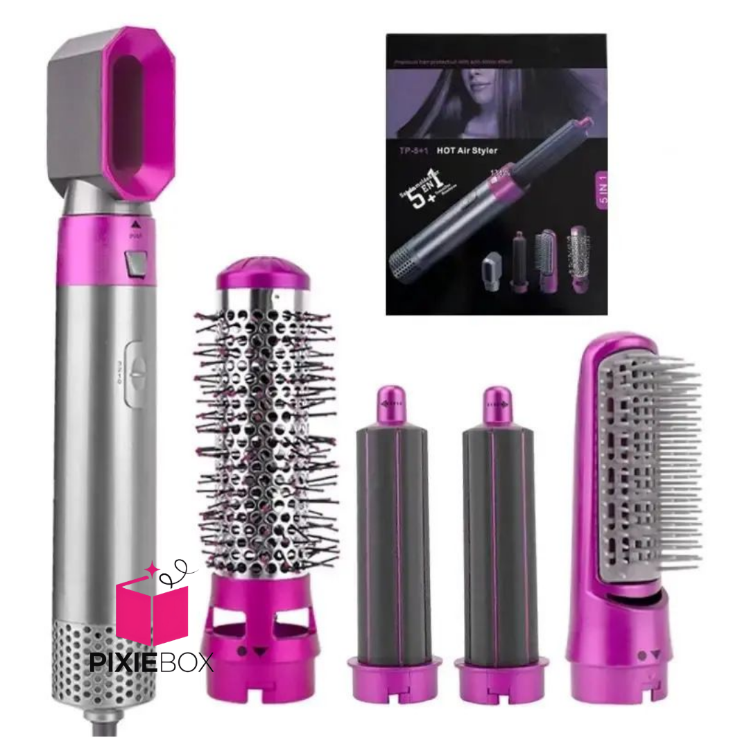 Peine Secador 5 en 1 | Cabello de Salón en Minutos Desde Casa